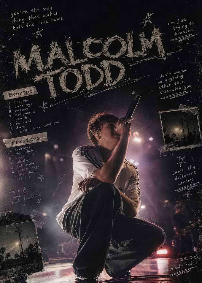 Malcolm Todd Concert Poster Collage