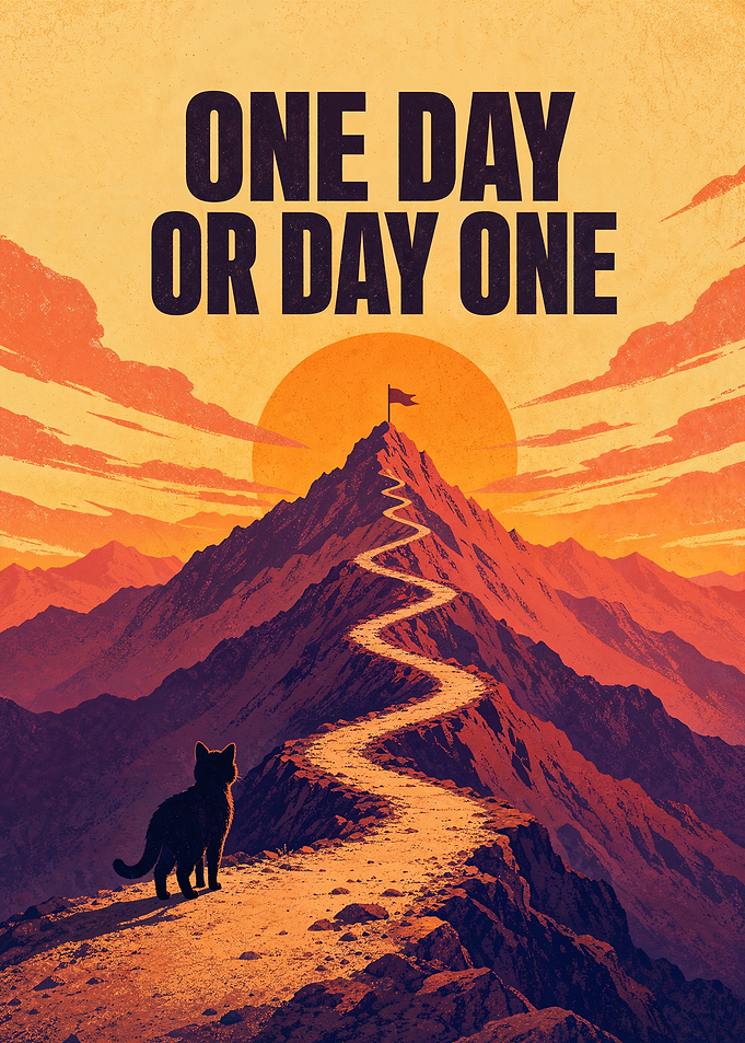 One Day or Day One Motivational Poster