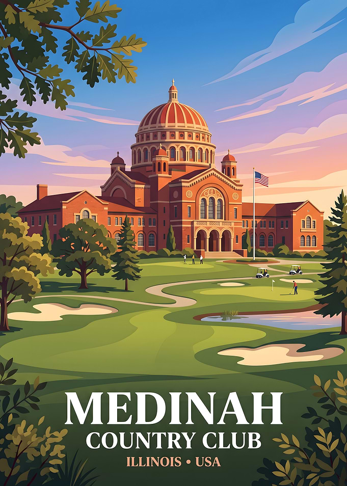 Medinah Country Club Illinois Poster