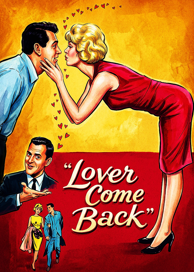 Lover Come Back Vintage Movie Poster