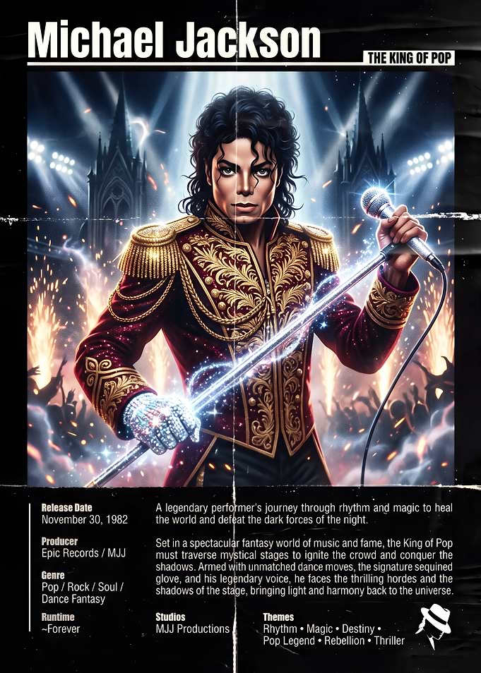 Michael Jackson Fantasy Concert Poster