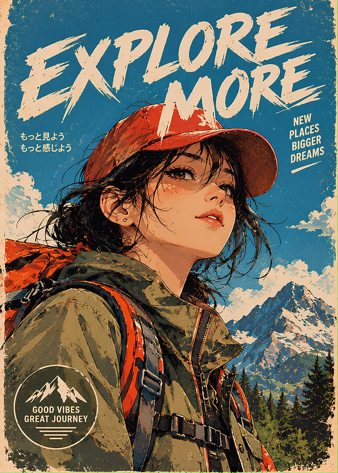 Explore More Adventure Travel Poster