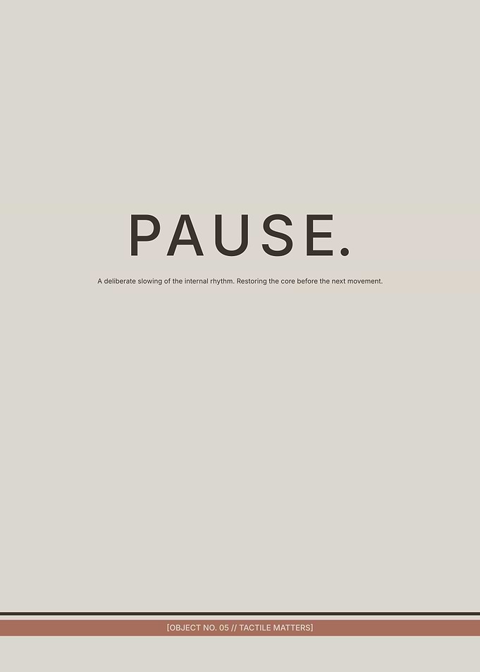 PAUSE Aesthetic Typography Poster
