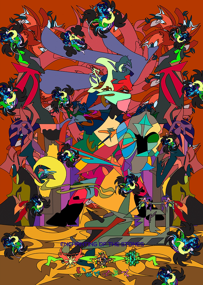 Enchanting of the Stones Abstract Art