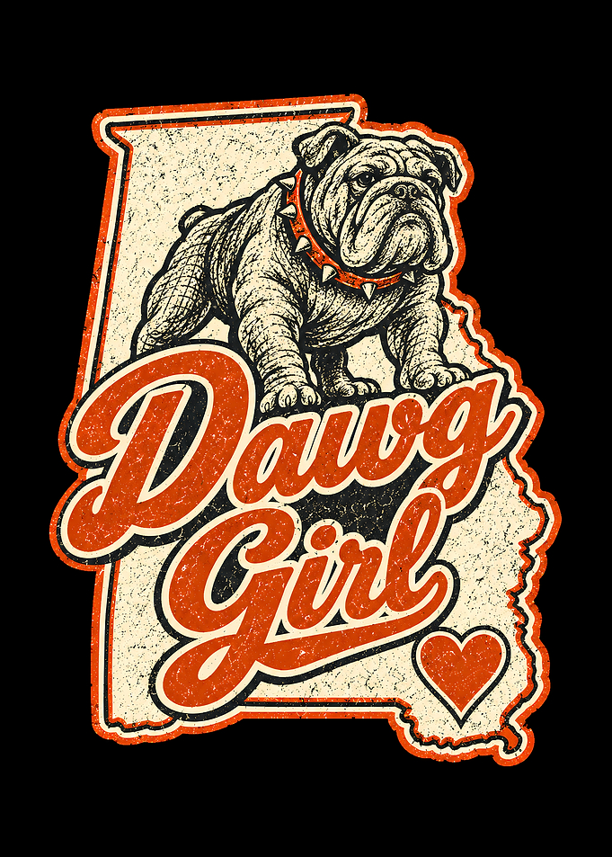 Dawg Girl Georgia State Bulldog Graphic