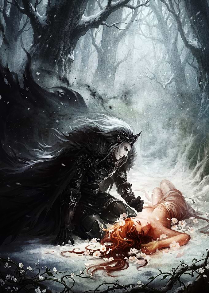 Dark Elf Prince and Fallen Maiden