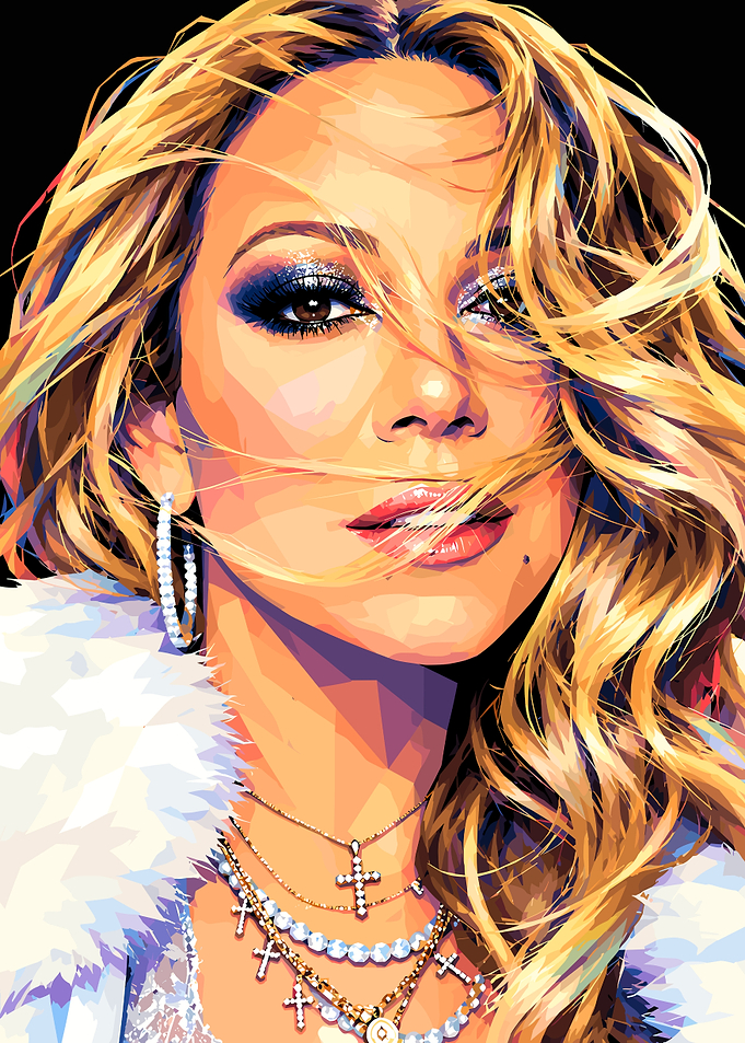 Mariah Carey Pop Art Portrait