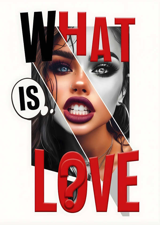 What Is Love Pop Art Portrait