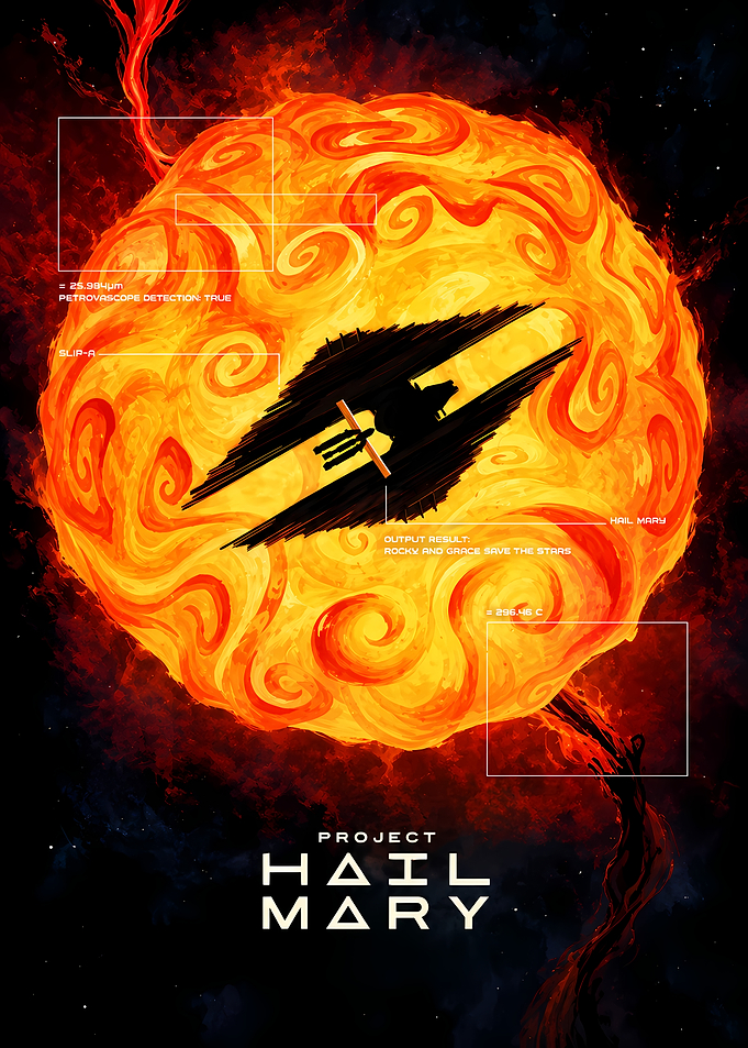 Project Hail Mary Space Poster