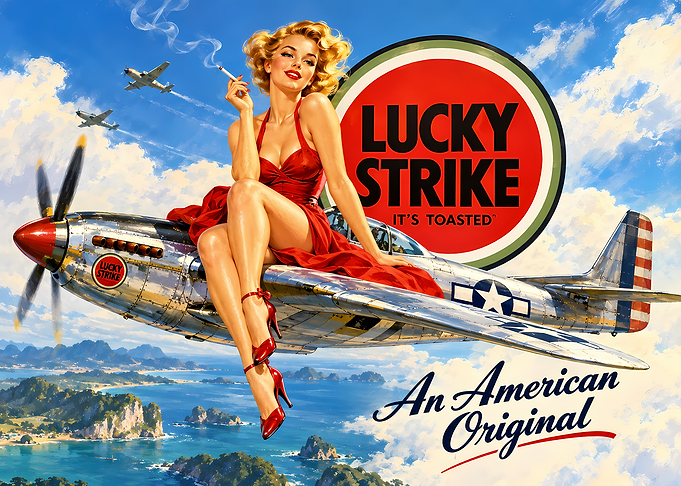 Lucky Strike Pin-up Girl Poster