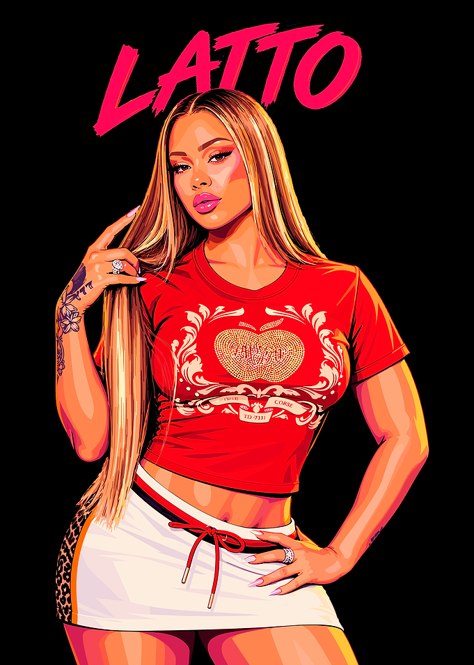 Latto Digital Art Portrait