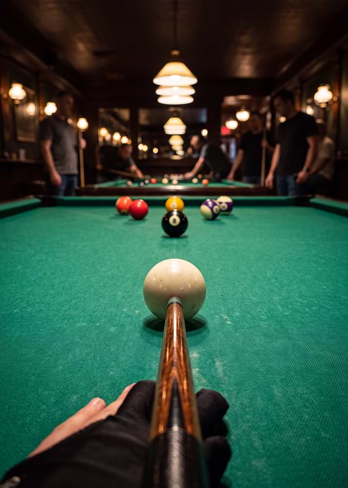 First-Person View of Billiards Game