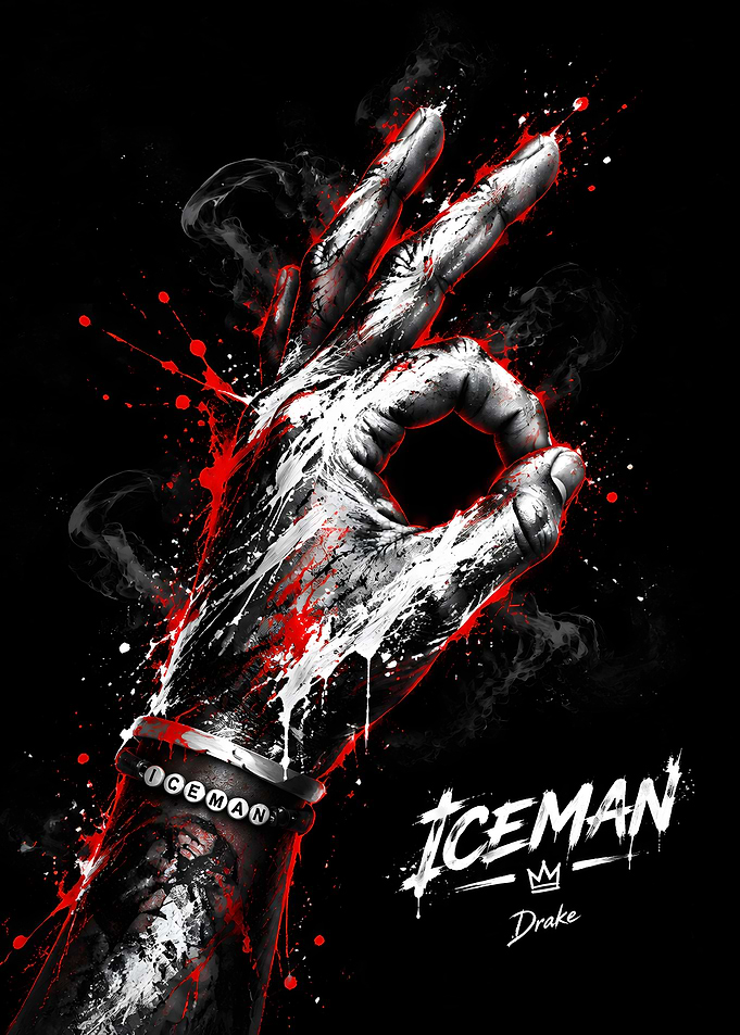 Iceman Drake Hand Gesture Art