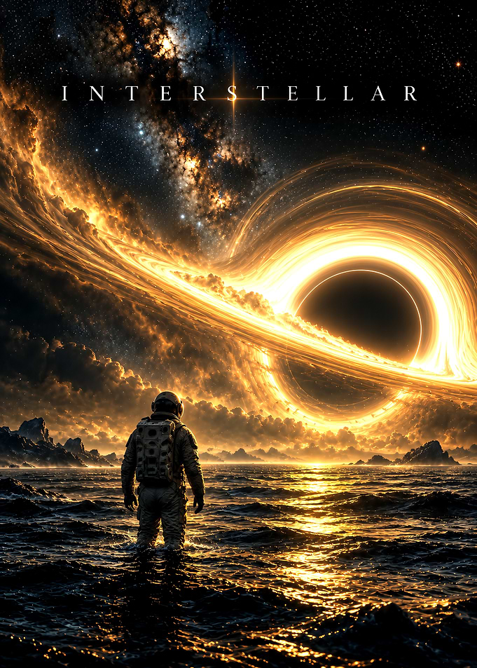 Interstellar Movie Poster Black Hole