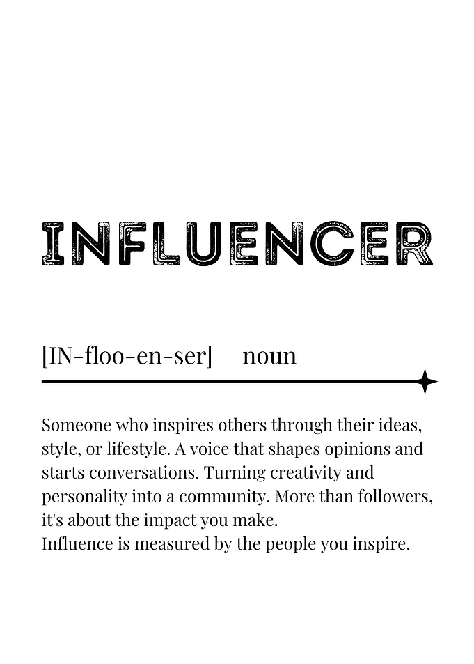 Influencer Definition