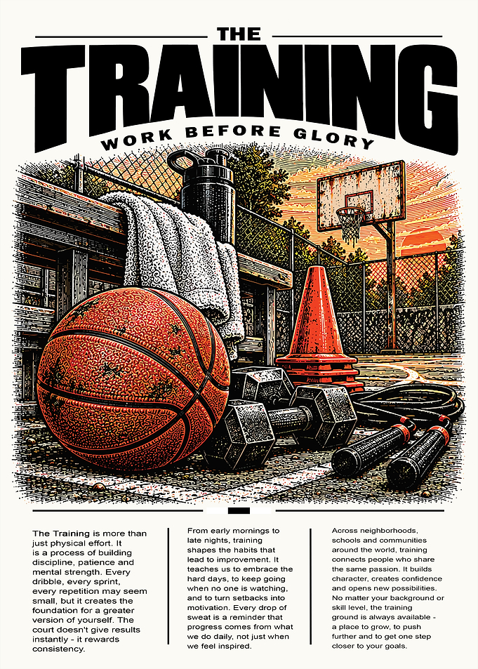 The Training Basketball Motivational Poster