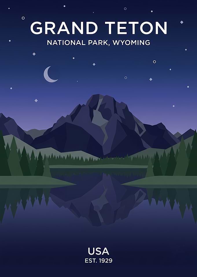 Grand Teton National Park Poster