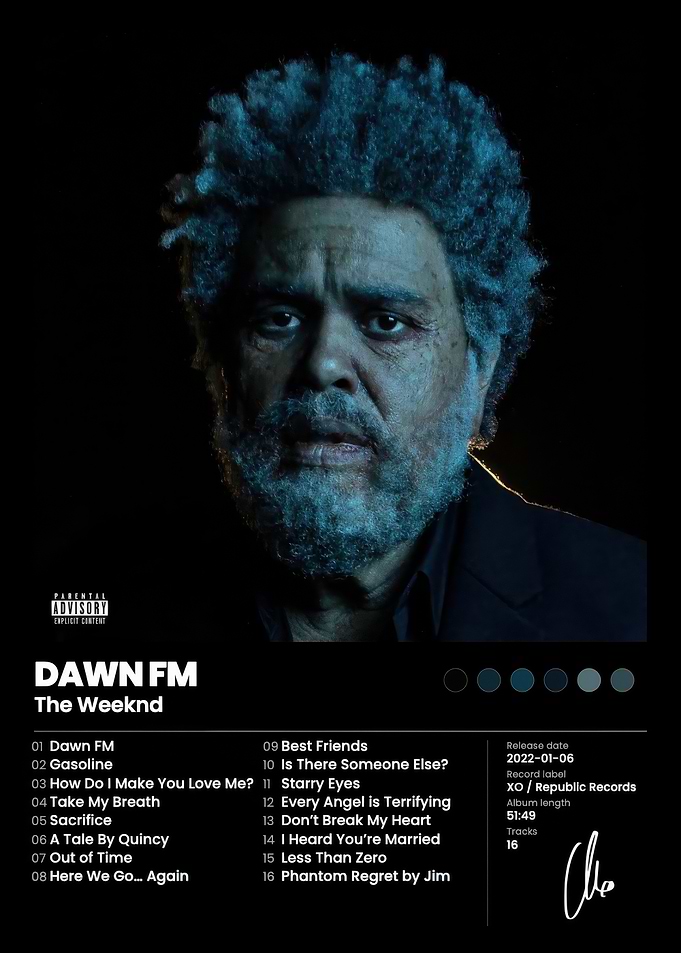 The Weeknd Dawn FM Album Poster