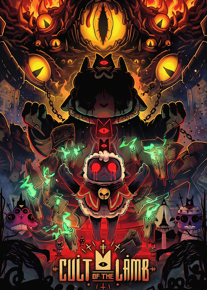 Cult of the Lamb Game Poster
