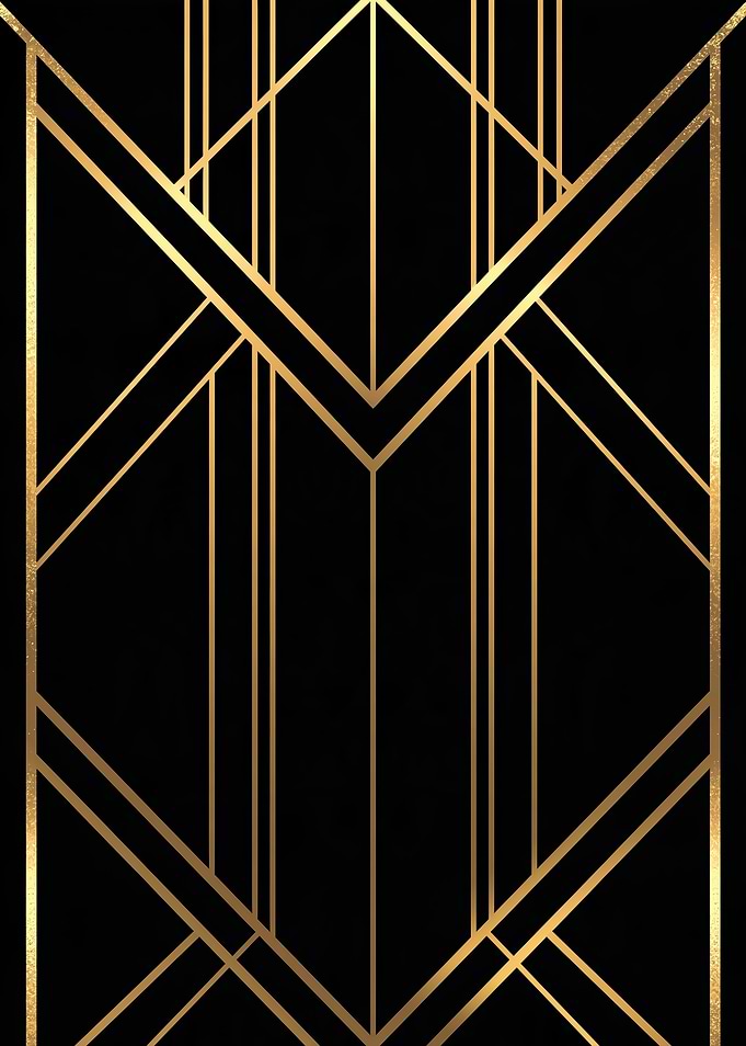Art Deco Gold Geometric Pattern