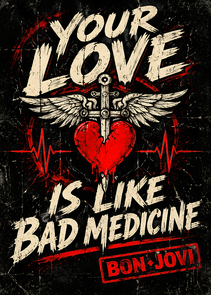 Bon Jovi Bad Medicine Poster