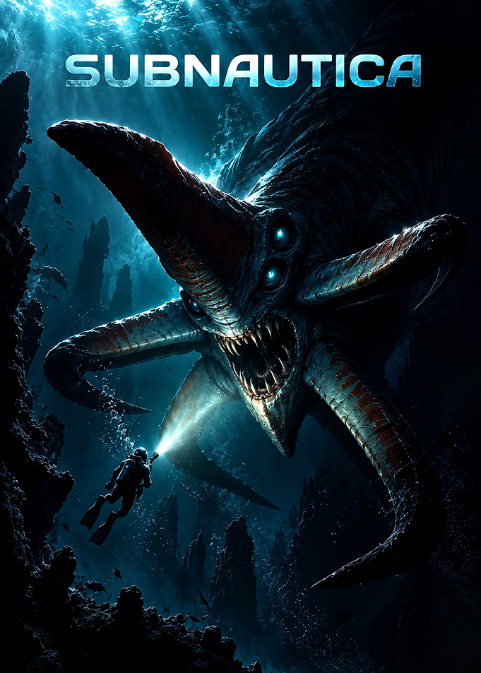 Subnautica Reaper Leviathan Underwater Encounter