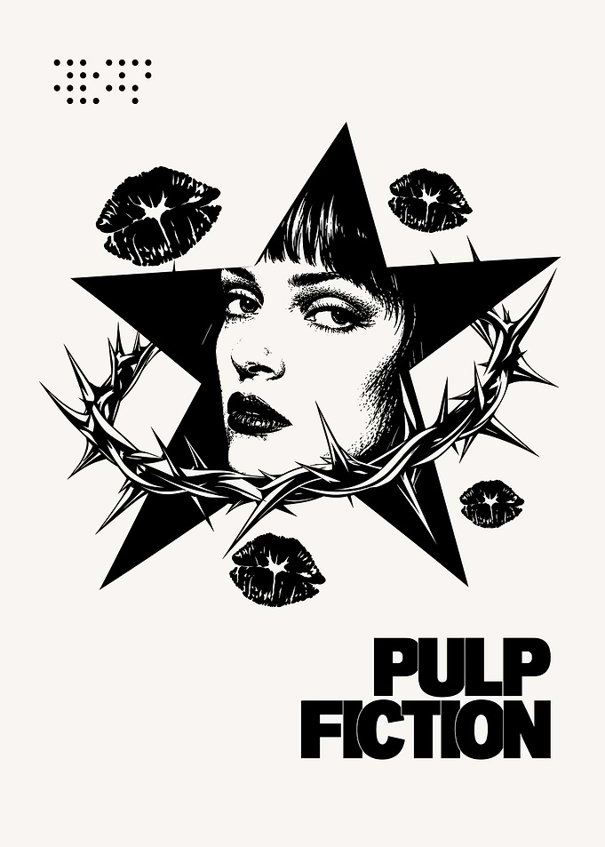 Pulp Fiction Mia Wallace Poster