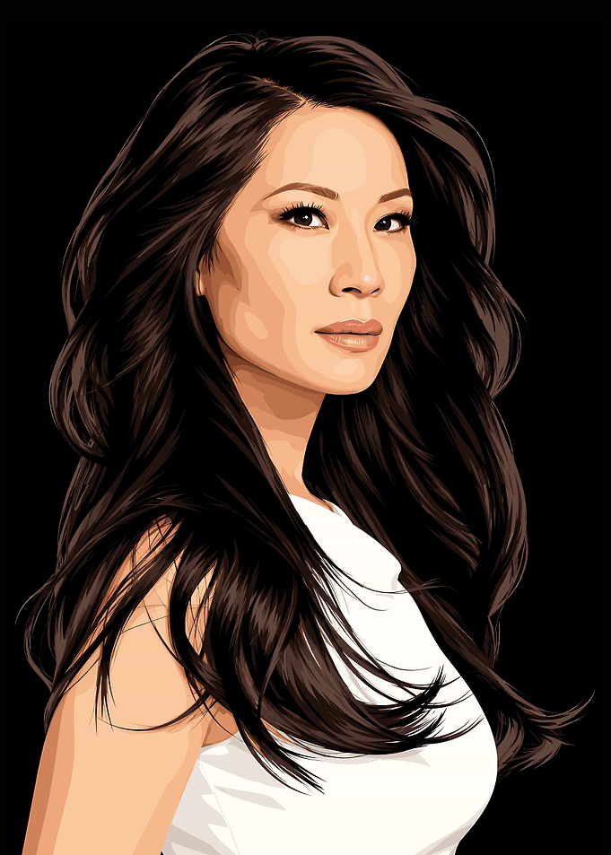 Lucy Liu Digital Portrait