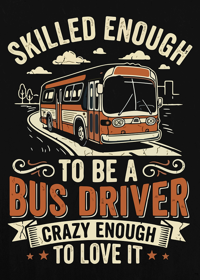 Funny Skilled Bus Driver
