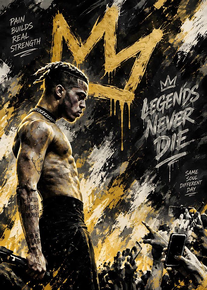 XXXTentacion Legends Never Die Tribute Poster
