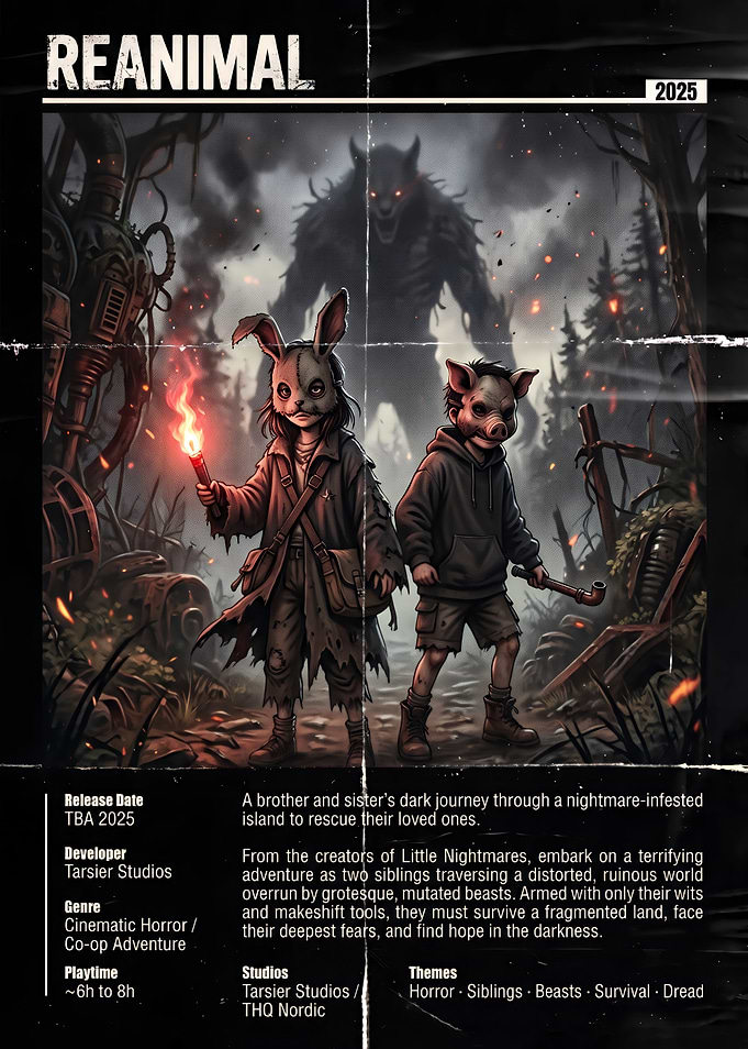 REANIMAL Video Game Poster