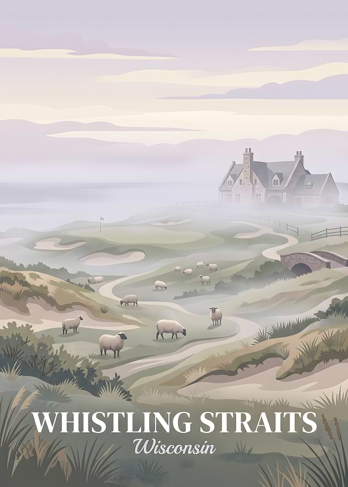 Whistling Straits Golf Course Poster