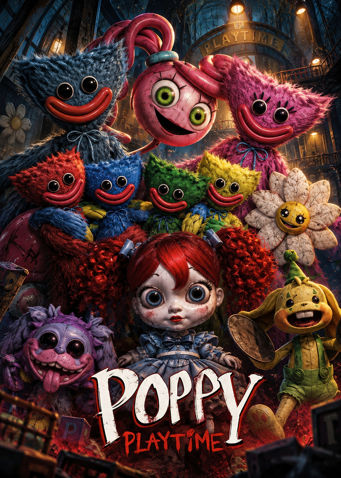 Poppy Playtime Characters Group Poster