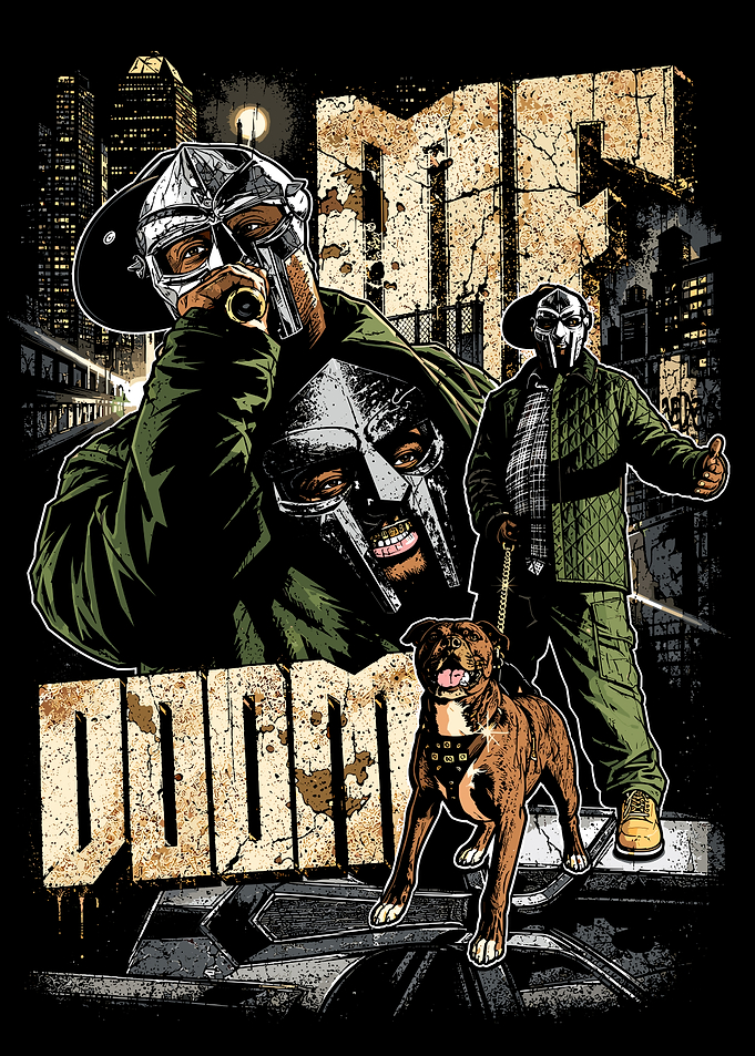 MF DOOM Hip Hop Graphic Art