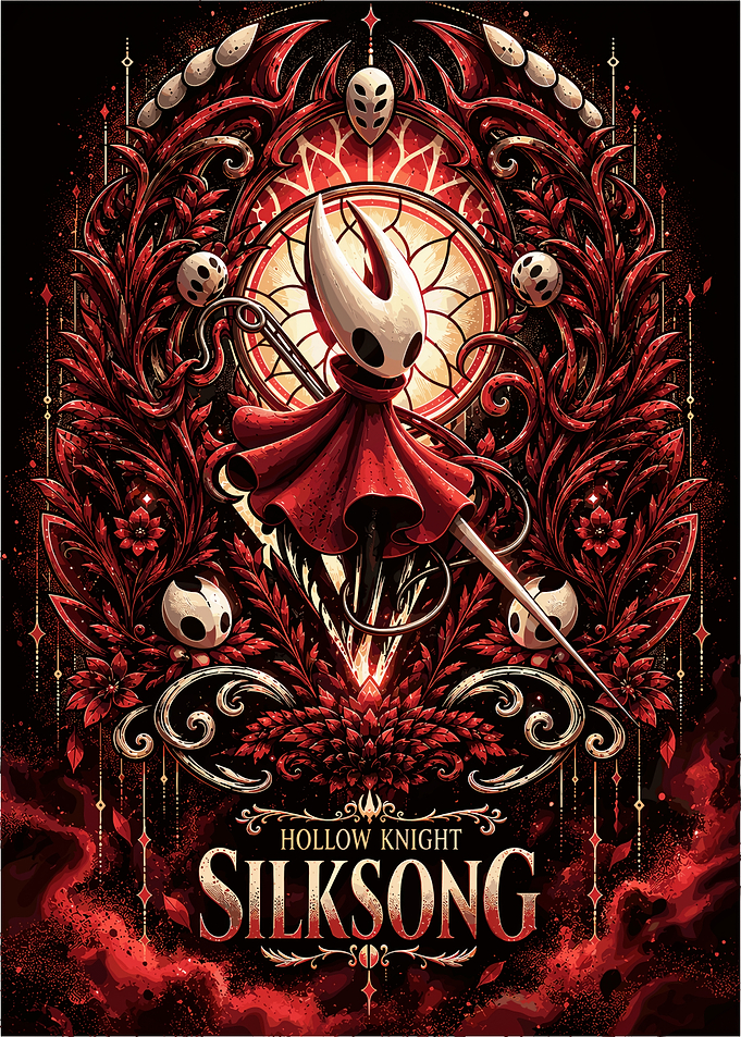 Hollow Knight Silksong Hornet Poster