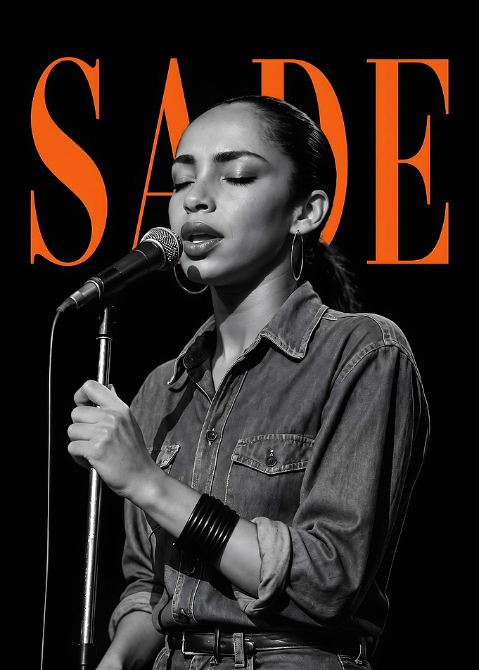 Sade Portrait Music Poster