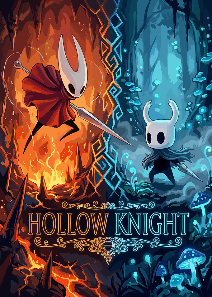 Hollow Knight Dual World Poster
