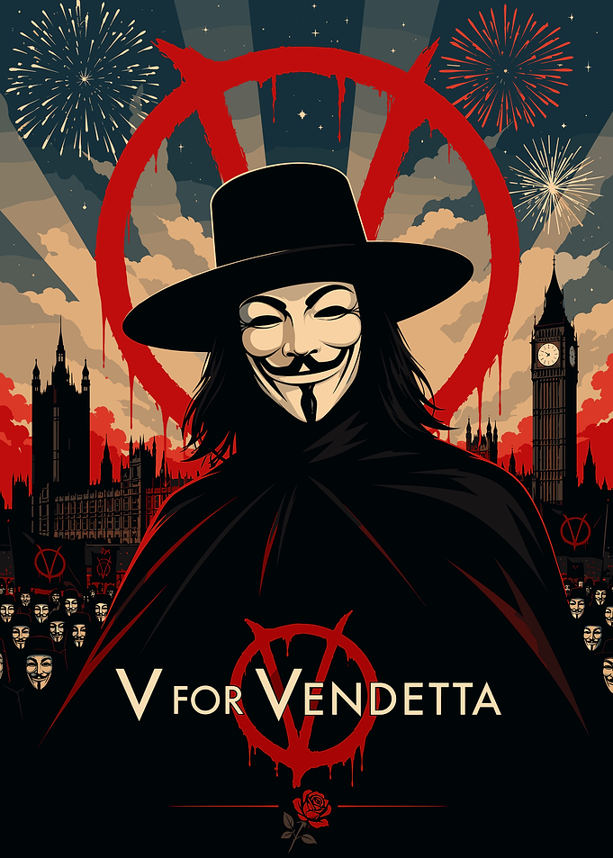 V for Vendetta Movie Poster Art