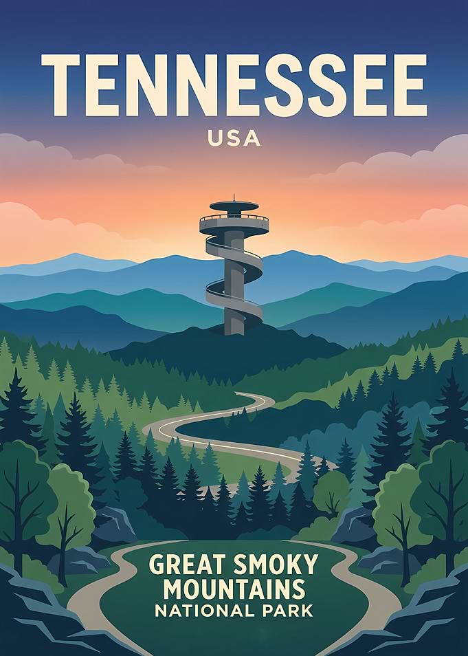 Great Smoky Mountains National Park Poster