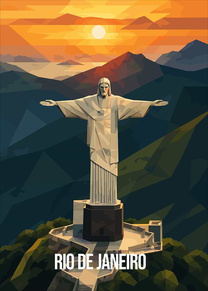 Christ the Redeemer Rio de Janeiro Poster