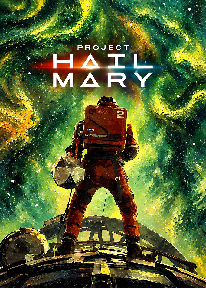 Project Hail Mary Space Poster