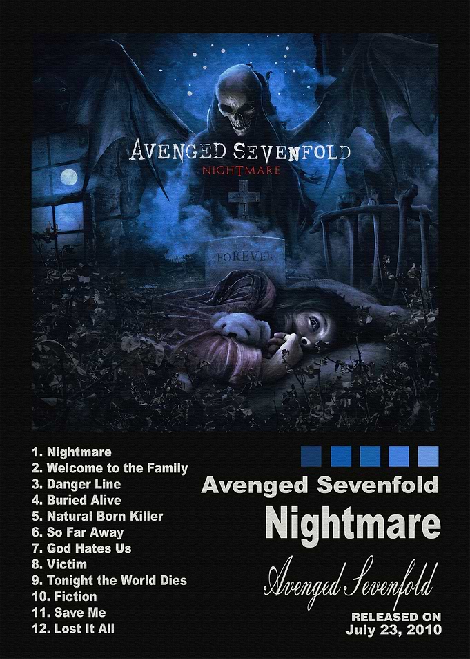 Avenged Sevenfold Nightmare Album Poster