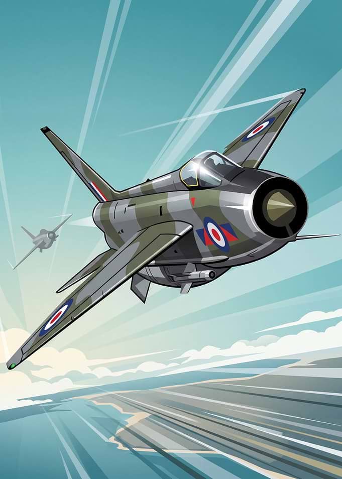 RAF Lightning Jet Pixel