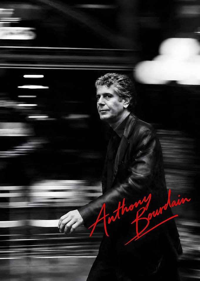 Anthony Bourdain Portrait Poster