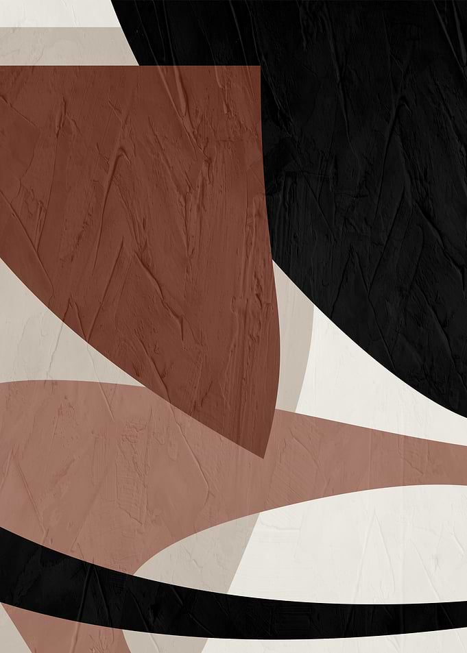 Abstract Geometric Earth Tone Art