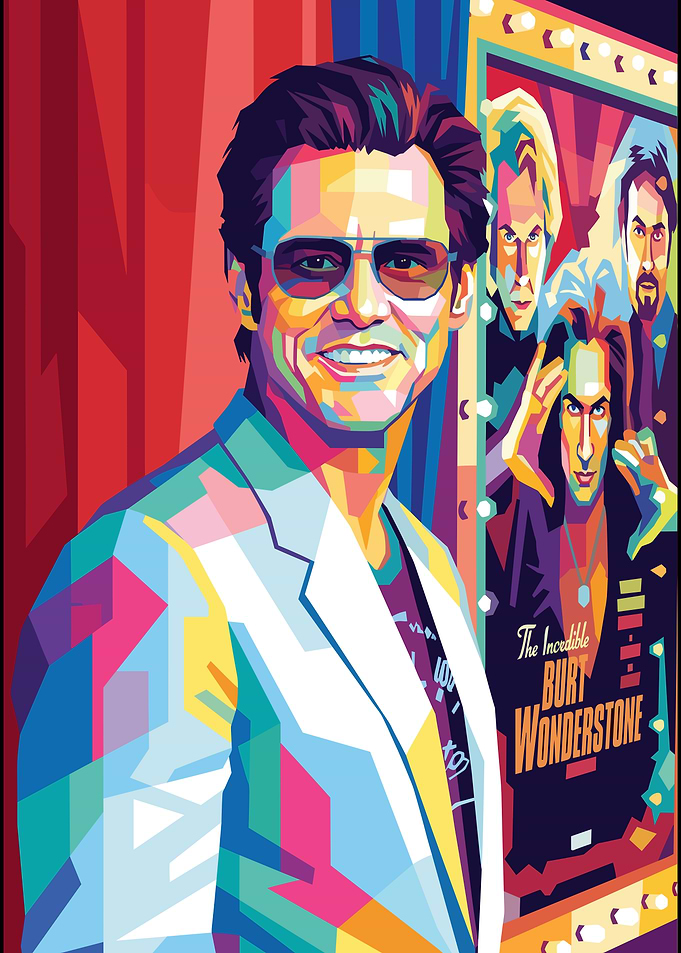 Jim Carrey Pop Art Portrait