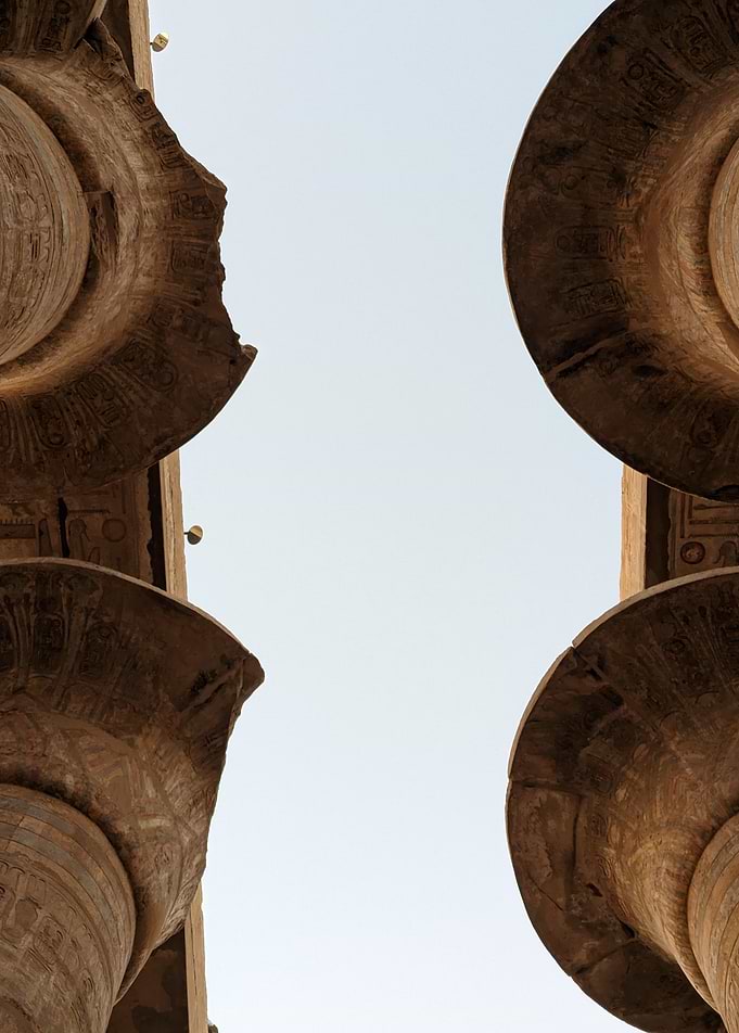 Ancient Egyptian Temple Columns