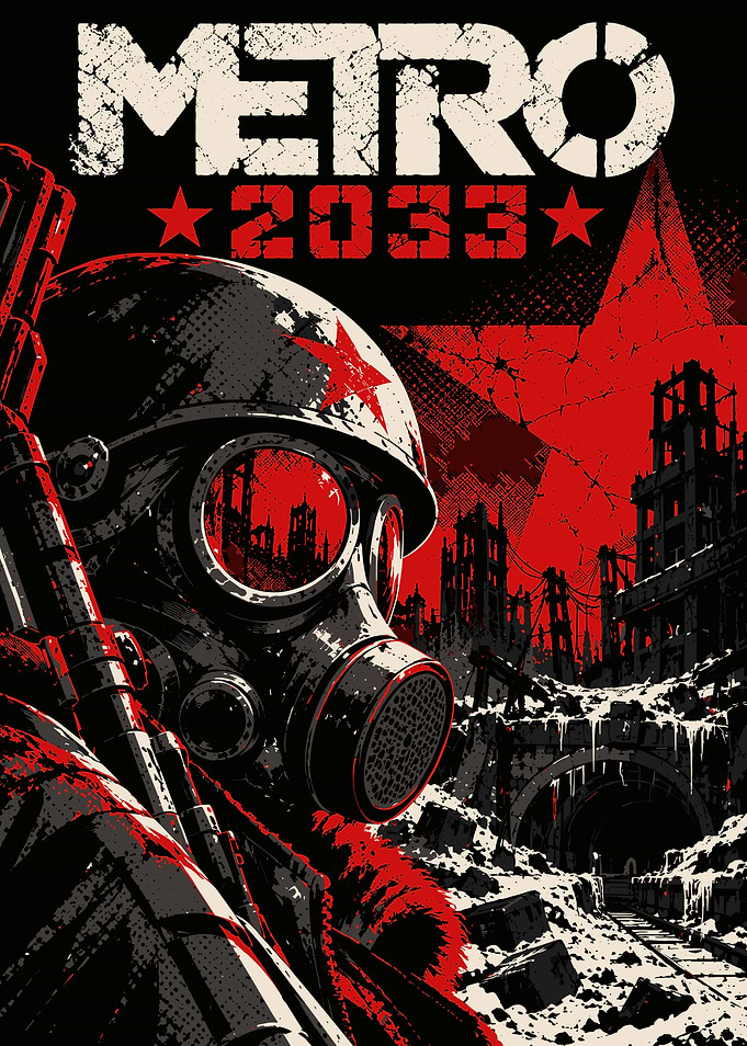 Metro 2033 Post-Apocalyptic Soldier Poster