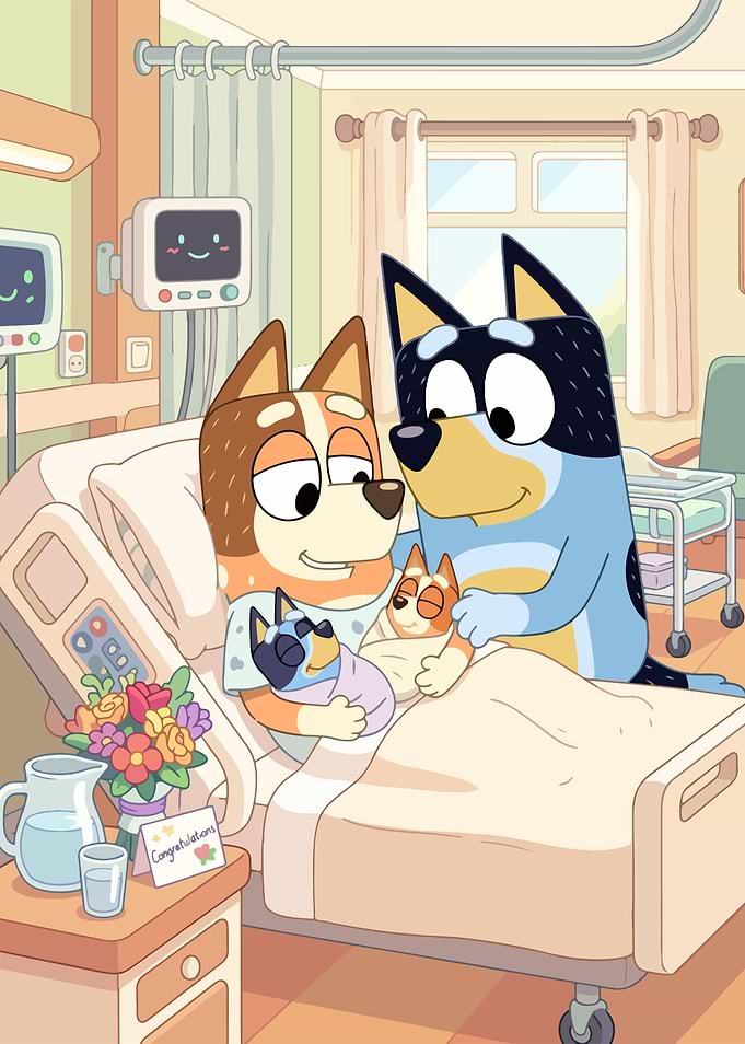 Bluey Family Welcoming New Puppies