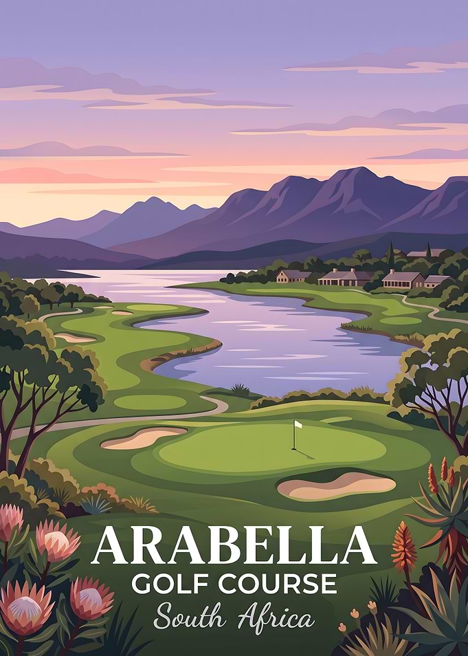 Arabella Golf Course South Africa Poster